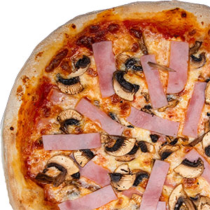 231 Pizza Siciliana  Salami, ham & mushrooms