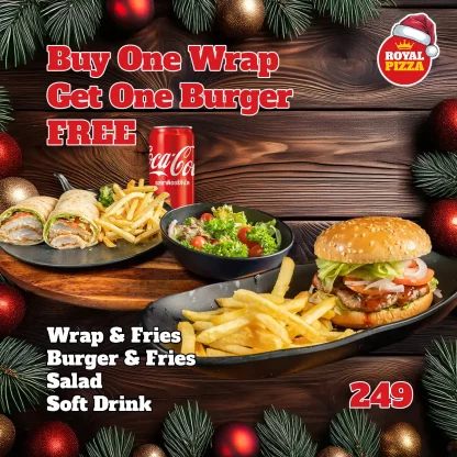 Buy One Wrap Get One Burger